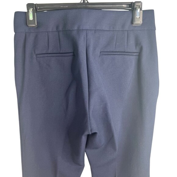 J.Crew Edie Navy Perfecting Pockets Slim Trouser Pants Womens Size 4 - Picture 8 of 16